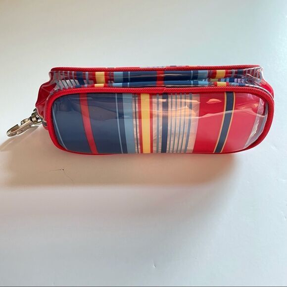 Lancome Makeup Bag Case Pouch Stripes Eiffel Tower - Picture 1 of 8